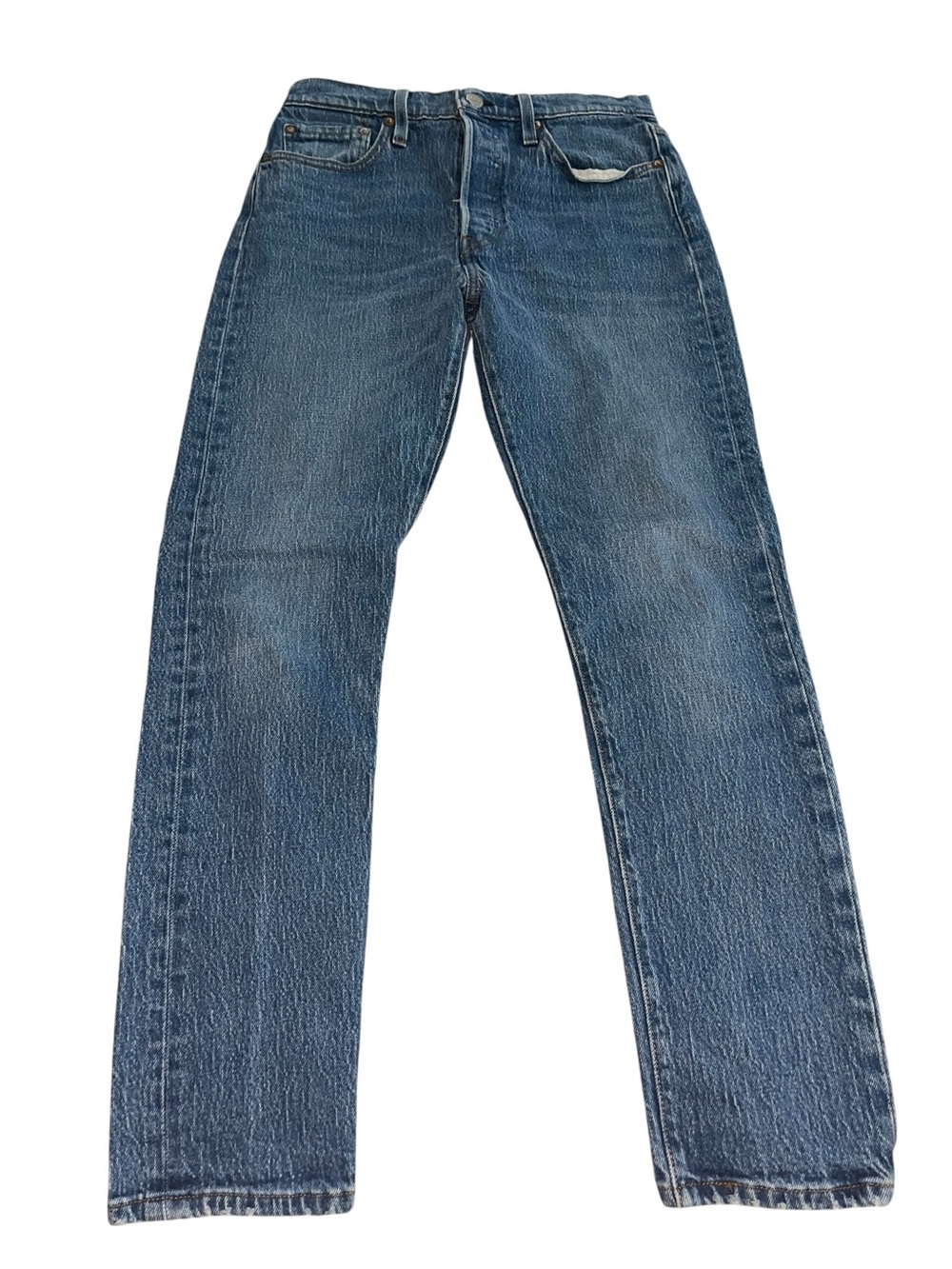 Levi’s Premium Women’s W28 L28 Straight Leg Button Fly Jeans Medium Wash
